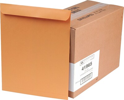 Quality Park Gummed Catalog Envelope, 12 x 15 1/2, Light Kraft, 250/Box (41965)