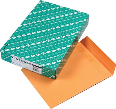 Quality Park Redi-Seal Catalog Envelope, 9 1/2 x 12 1/2, Kraft, 100/Box (43667)