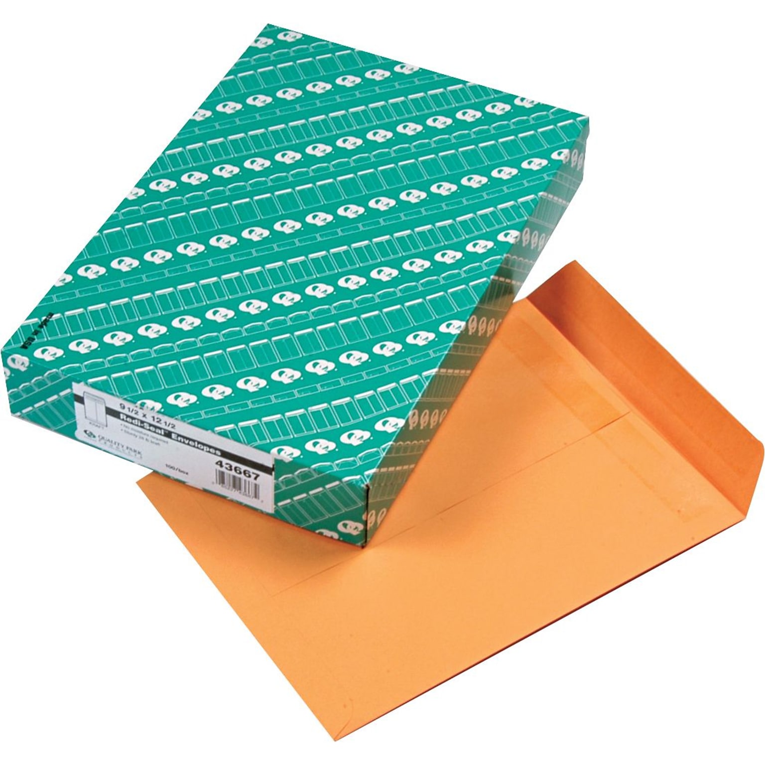 Quality Park Redi-Seal Catalog Envelope, 9 1/2 x 12 1/2, Kraft, 100/Box (43667)