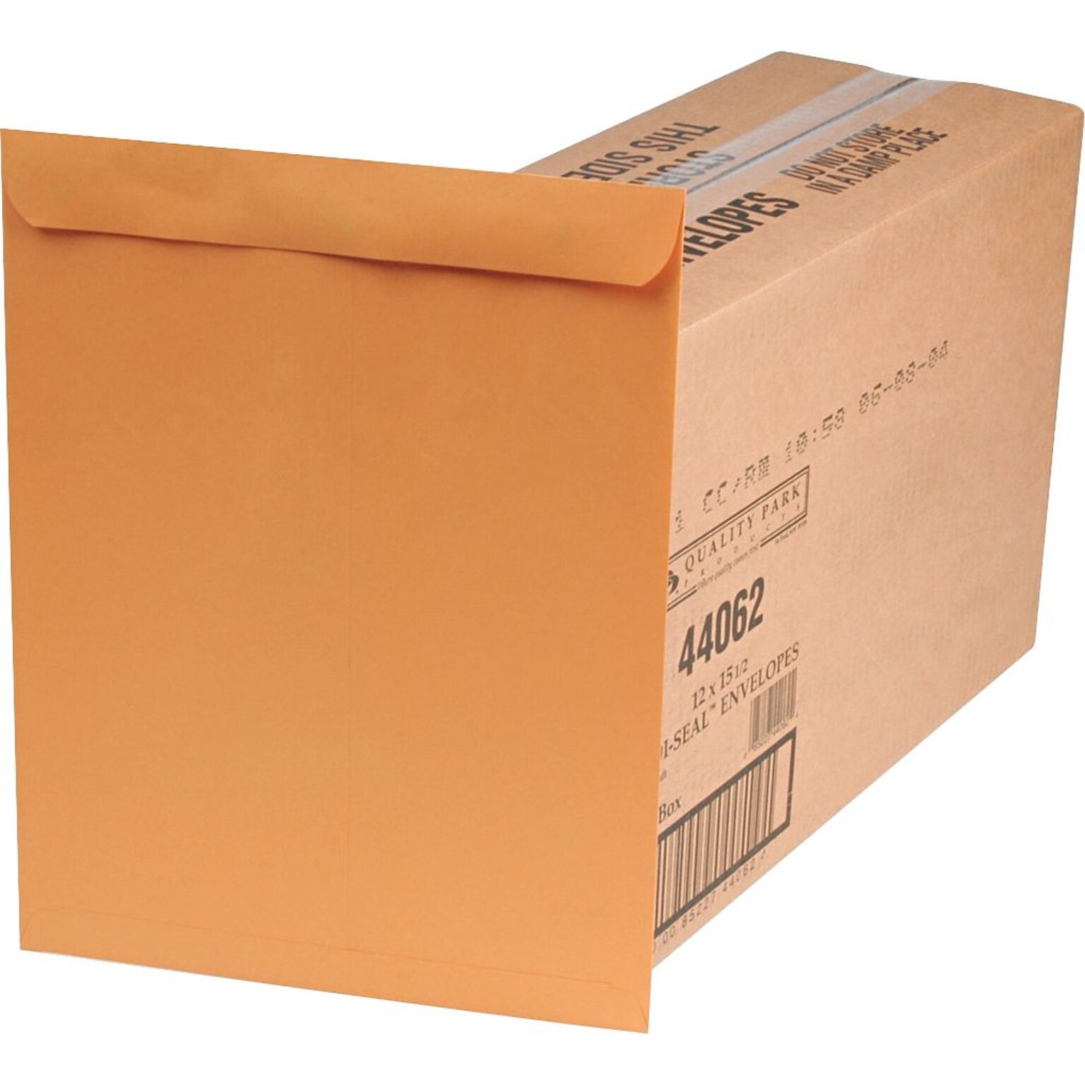 Quality Park Redi-Seal Kraft Catalog Envelope, 12 x 15 1/2, Kraft, 250/Box (44062)