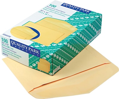Quality Park Open Side Catalog Envelope, 10 x 15, Cameo Buff, 100/Box (QUA54416)
