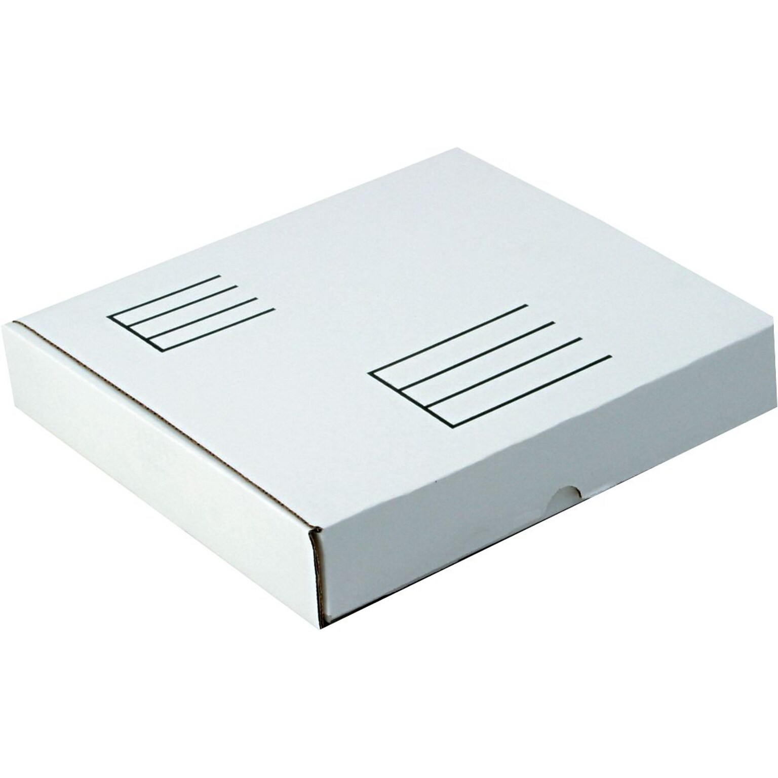 Quality Park Die-Cut Fiberboard Ring Binder Mailer, White, 10 1/2W x 12L x 2 1/8D