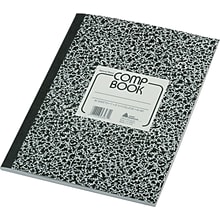 National Brand 1-Subject Composition Notebooks, 8.375 x 11, College Ruled, 80 Sheets, Black (RED43