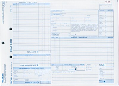 Rediform 4-Part Carbonless Purchase Requisitions, 8.5L x 11W, 50 Sets/Book (RED4P489)