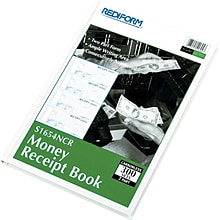 Rediform Carbonless Money Receipt Books, 11 x 8, 2-Part, 300 Sets (S1654NCR)