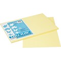 Pacon Tru-Ray® Construction Paper, 76 lbs, Light Yellow, 12 x 18, 50 Sheets/Pk