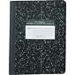 Roaring Spring Paper Products 1-Subject Composition Notebooks, 9.75" x 7.5", Wide Ruled, 60 Sheets, Black (77222)
