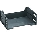 Eldon High Capacity Stackable® Tray, Side-Loading, Letter, Black, 5H
