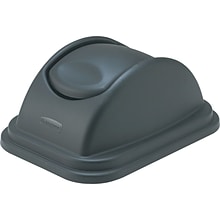 Rubbermaid Untouchable Plastic Lid, Black, 10.25 gal. (FG306700BLA)