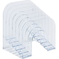 Rubbermaid Optimizers™ Jumbo Incline Sorter, 6 Compartments, Clear, 7 3/8"H x 9 3/8"W x 10 1/2"D