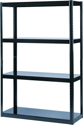 Safco 5-Shelf Steel Unit, 48.13", Black (5246BL)