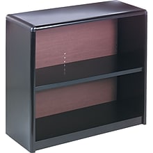 Safco ValueMate Economy 28H 2-Shelf Steel Bookcase, Black (7170BL)