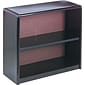 Safco ValueMate Economy 28"H 2-Shelf Steel Bookcase, Black (7170BL)