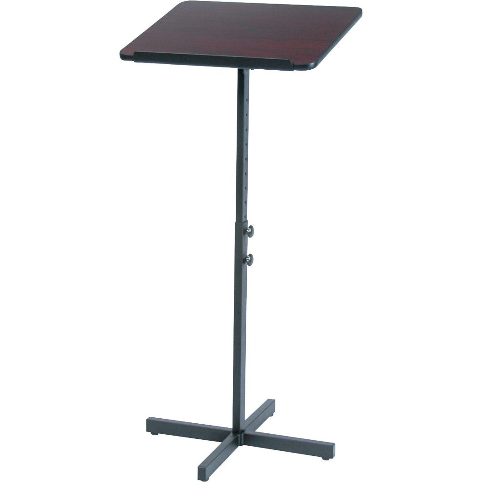 Safco Adjustable Speaker Stands, Mahogany (8921MH)