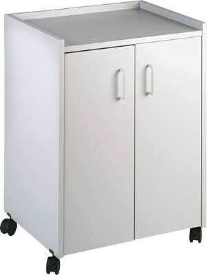 Safco1-Shelf Wood Laminate Mobile Refreshment Cart, Gray (8953GR)