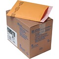 6 x 10  Sealed Air Jiffylite® Self-Seal Kraft Mailers, Side Seam, #0, Golden Brown,25/Ct (10185)