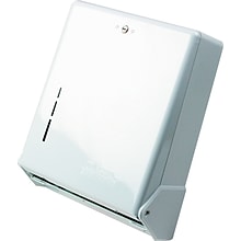 San Jamar® True Fold® Metal Front Towel Dispenser, White