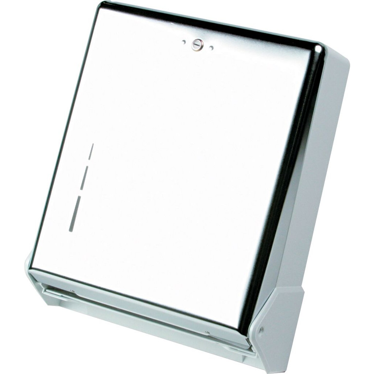 San Jamar True Fold Metal Front Towel Dispenser, White/Chrome (SJMT1905XC)
