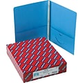 Smead 2-Pocket Portfolio Folder with Fasteners, Blue, 25/Box (88052)