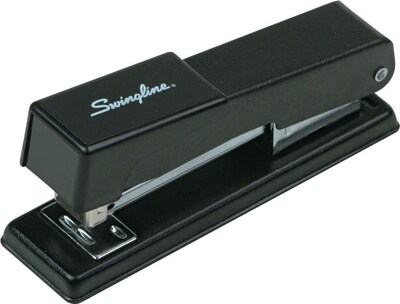 Swingline Compact Desk Stapler with 1,000 Staples Included, 20 Sheet Capacity, Black, (78911)