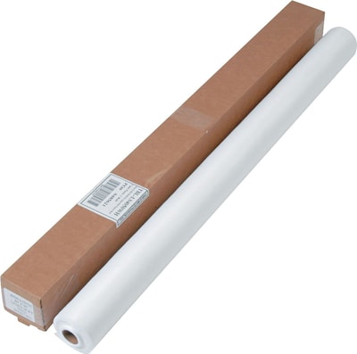 Tablemate® Linen-Like Fabric Table Roll, 40x50, White, 1 Roll per Pack