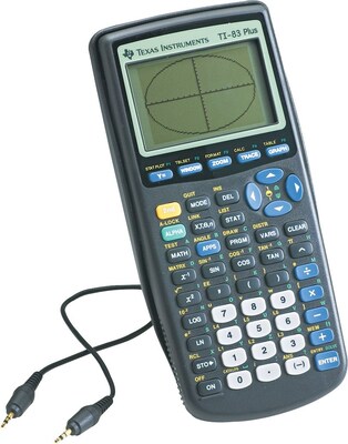 Texas Instruments TI83PLUSTK 10-Digit CAS Calculator, Gray, 10/Bx