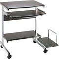Safco® Portrait PC Desk Carts, Charcoal Grey