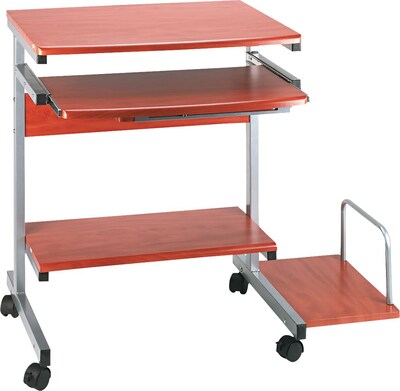 Safco Portrait PC Desk Carts, Medium Cherry