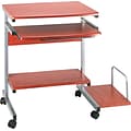 Safco Portrait PC Desk Carts, Medium Cherry