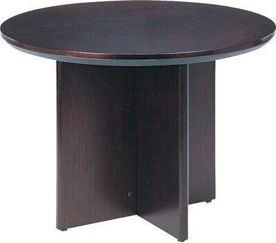 Safco® Corsica Collection In Mahogany, 42 Round Table