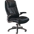 Safco Ultimo Series Leather High-Back Office Chair, Black
