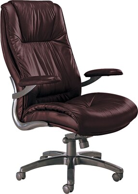 Tiffany Industries® Ultimo Series Leather High-Back Office Chair, Burgundy