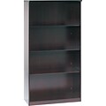 Safco Corsica Modular Series 4 Shelf Wall Cabinet, Mahogany