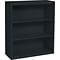 Tennsco Metal 3-Shelf Bookcase, 40 x 34.5 x 13.5, Black (100615)