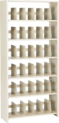 Tennsco Imperial Starter Unit 7-Shelf Cold-Rolled Steel Stand Alone, 36, Sand (1276PC-SND)