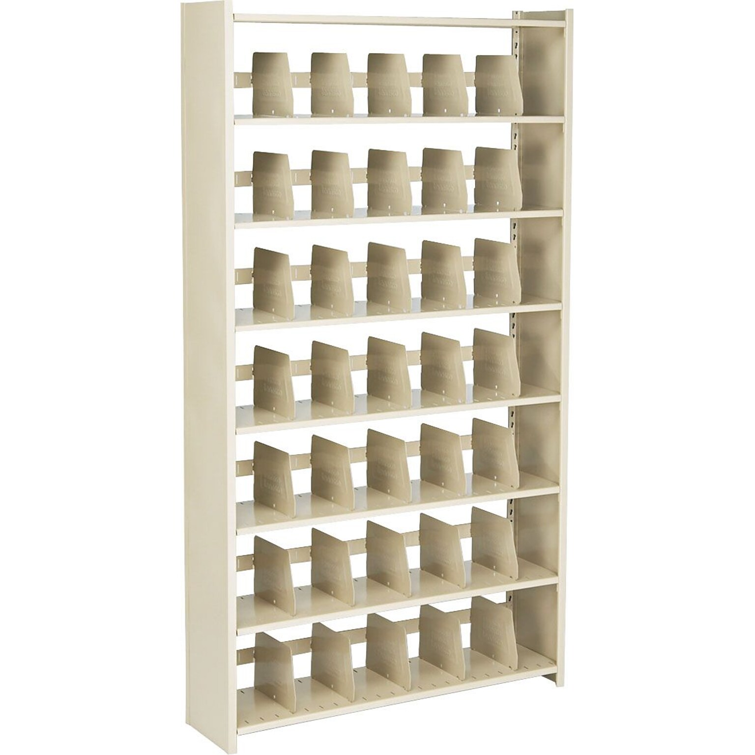 Tennsco™ 7-Tier Open Shelf Lateral File Cabinet, Sand, Legal (TNN128848PCSD)