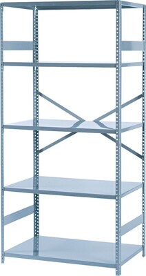 Tennsco® 75H Commercial Shelving, 5 Shelves, 36x24