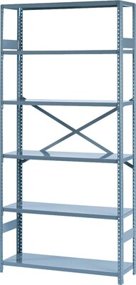 Tennsco® 75H Commercial Shelving, 6 Shelves, 36x12