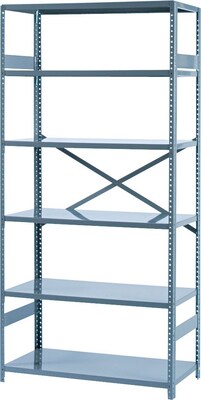 Tennsco® 75H Commercial Shelving, 6 Shelves, 36x18