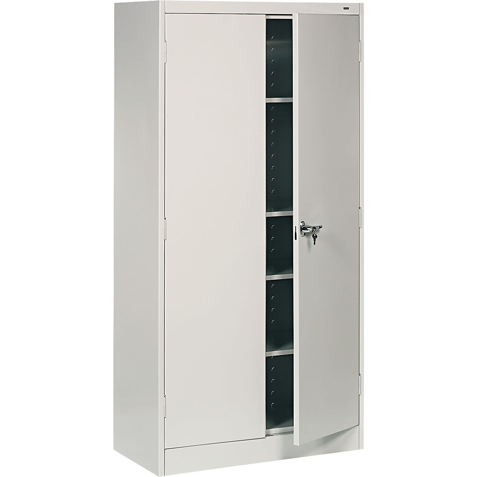 Tennsco Standard 72H Steel Storage Cabinet with 5 Shelves, Light Gray (TNN1470LGY)