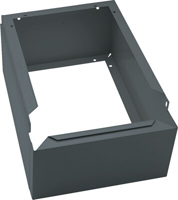 Tennsco Closed Locker Base, Medium Gray, 6H x 12W x 18D