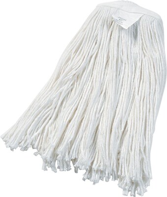 Unisan® Cut-End Rayon Wet Mop Heads, #20 Size, White