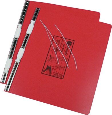 ACCO PRESSTEX® Covers with Storage Hooks Data Binder, Red, 14-7/8 x 11, 6