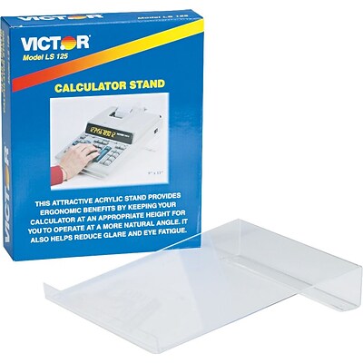 Victor Acrylic Calculator Stand, Large, Clear, 2H x 9W x 11D