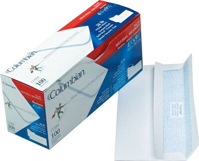Columbian Redi-Seal™ Self-Sealing Business #10 Envelopes, 4 1/8 x 9 1/2, White, 100/Bx (WEVCO284)
