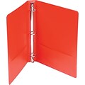 Wilson Jones® 1 Capacity Basic Vinyl Round Ring Binder, Red