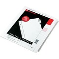 Wilson Jones Oversized Insertable Dividers, Clear Tabs on White Paper, 8 Tab Set