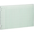 Wilson Jones Columnar Sheets, Ledger Paper, Ruled, 36 Lines, 36 Columns, Green Paper, 11 x 17, 100/Pk