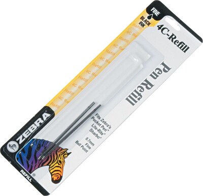 Zebra Refill For Pocket Pen, Fine, Black