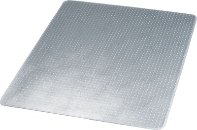 Deflect-O SuperMat Carpet Chair Mat, 45 x 53, Medium-Pile, Clear (CM14243)